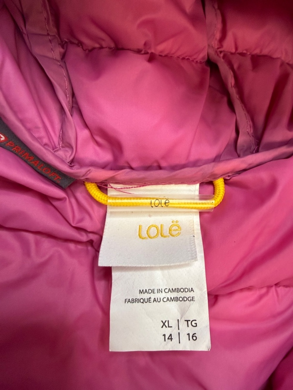 Lole NWOT Kids Packable Pink Hooded Puffer Jacket - Picture 3 of 11